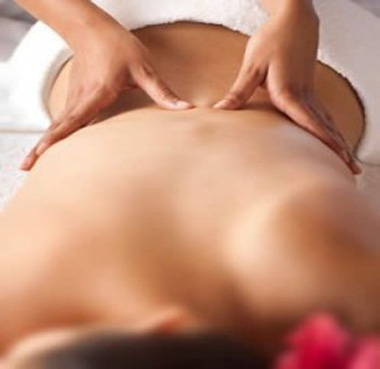 Massage with aroma oil Massage with aroma oil